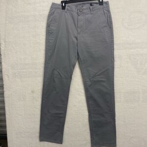 Bonobos Pants Men 32 x 32 Slim Gray Straight Fit Flat Front Athletic Golf 2157